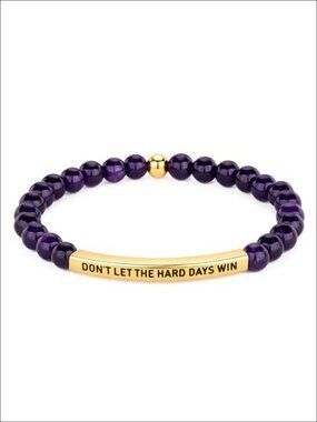 Titanium Steel Motivational Wrap Bracelet Adjustable Braided Encouragement Gift